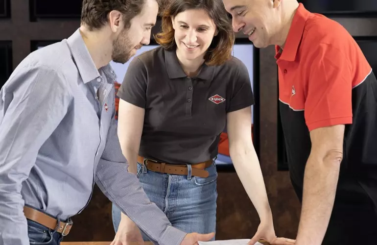 Employee meeting at KUHN Saverne, France