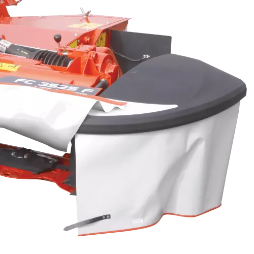 vue en gros plan du côté flex protect d’une faucheuse avant FC