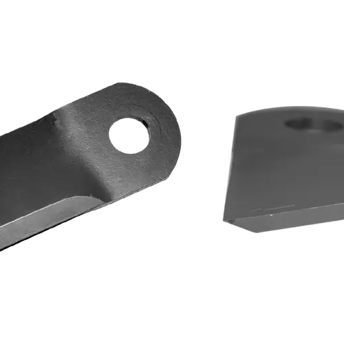 Une vue de haut en bas d’un couteau HD et aussi une autre vue de niveau pour voir le bord du couteau.